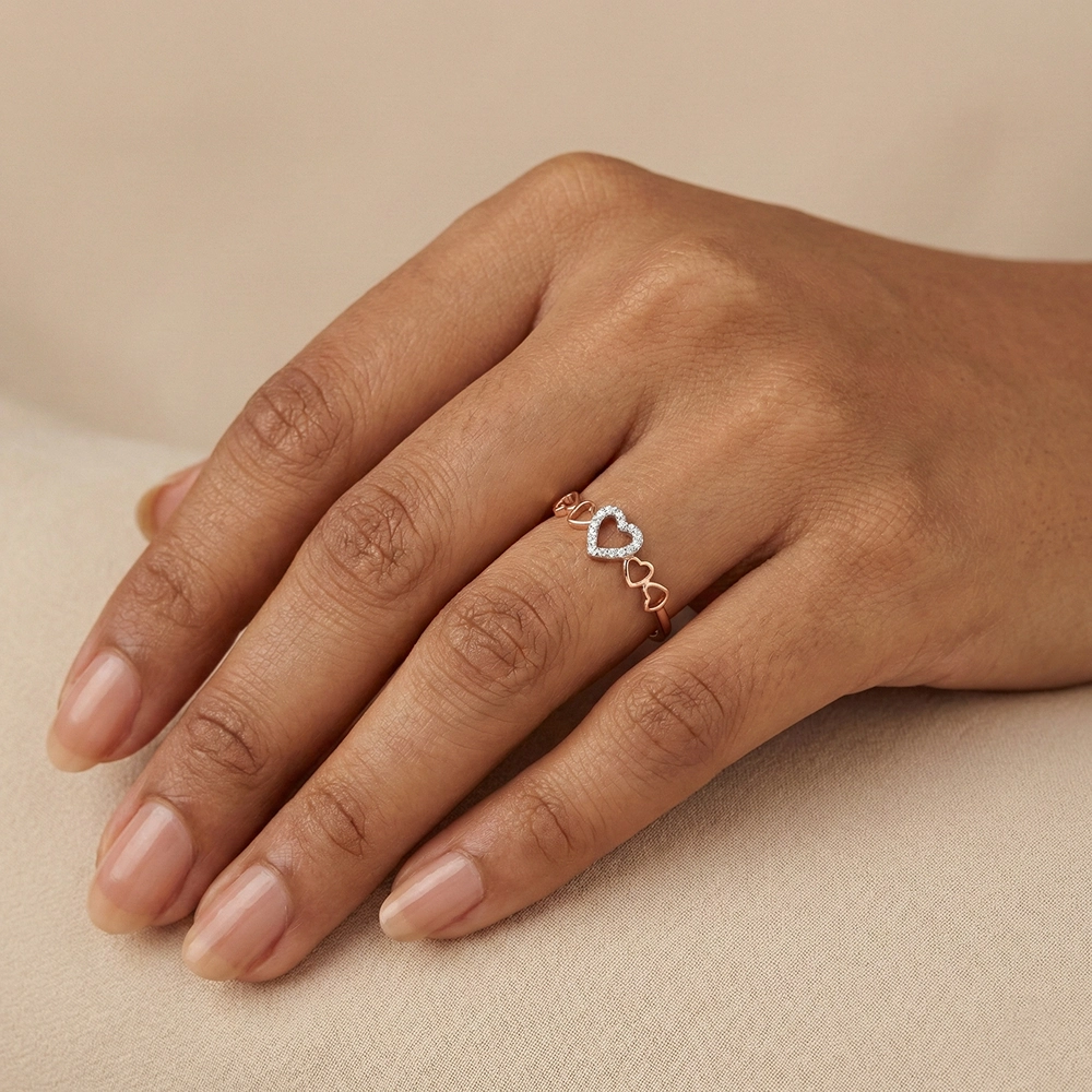 Rose Gold Ring ALR00928 - Image 2