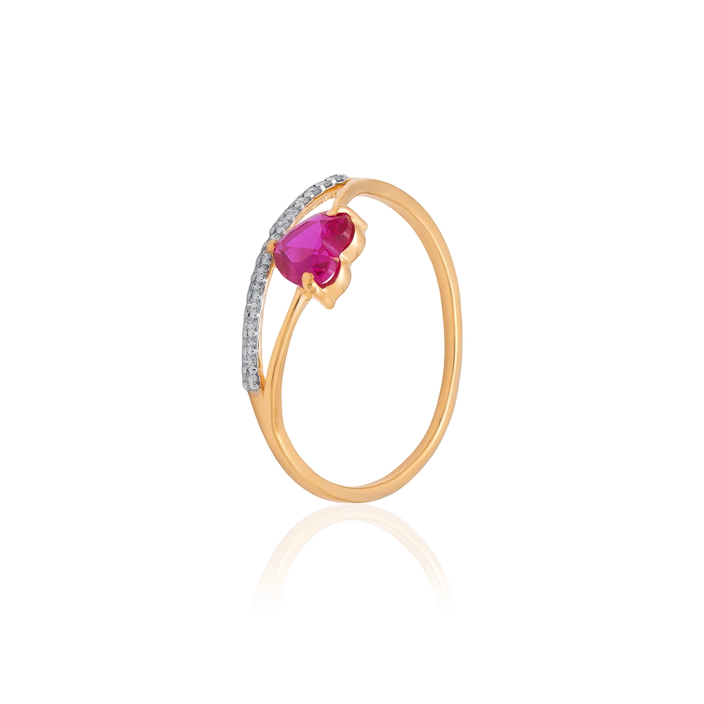 Yellow Gold Ring ALR00972 - Image 3