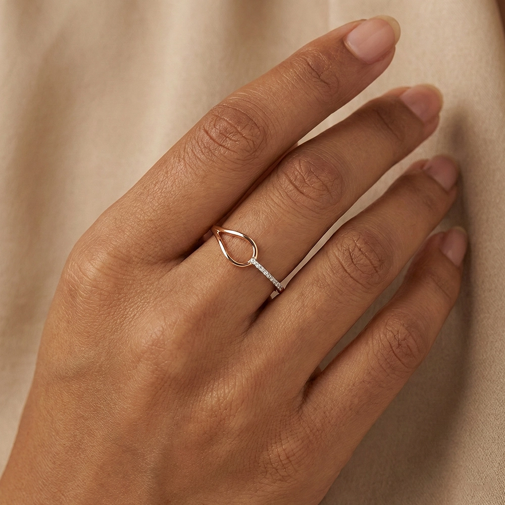 Yellow Gold Ring ALR00997 - Image 2