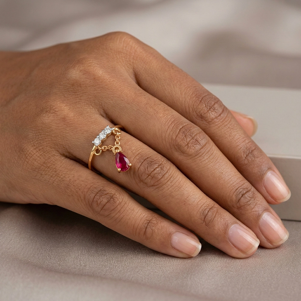 Yellow Gold Ring ALR01034 - Image 2