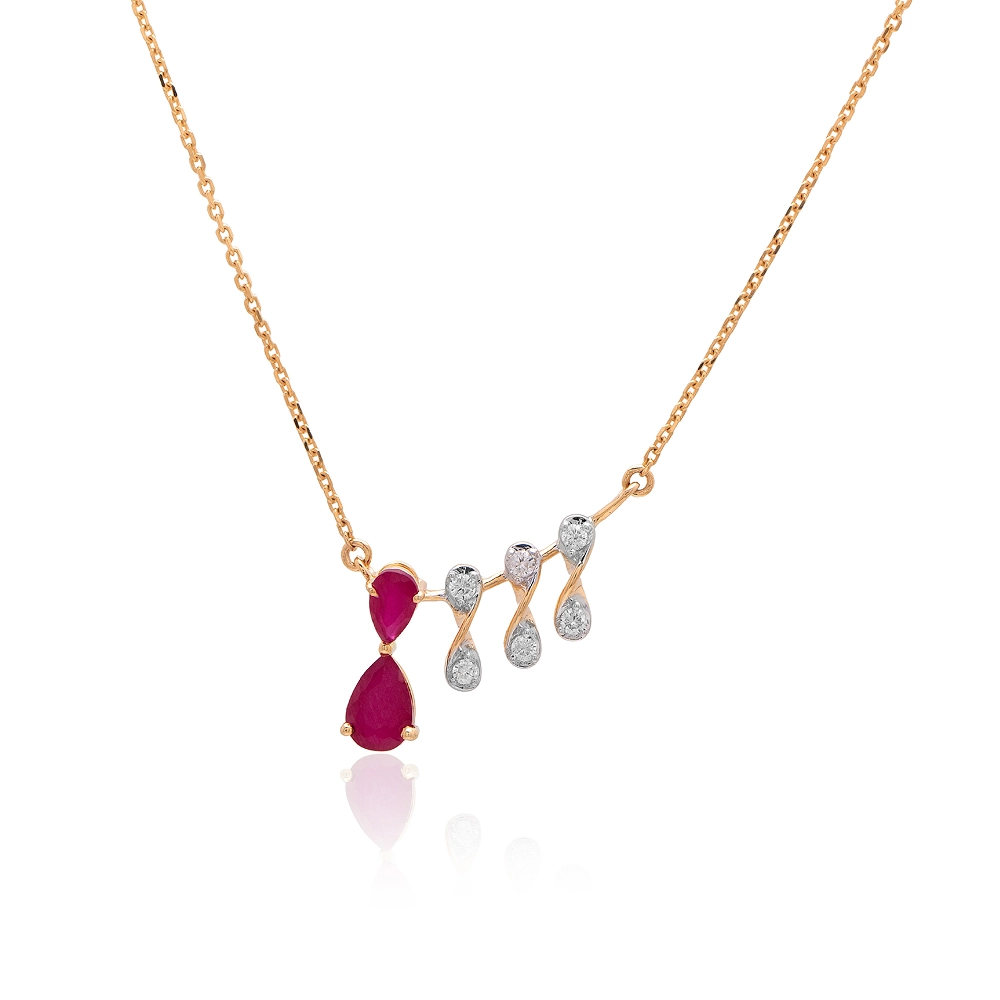 Yellow Gold Necklaces AMS00151