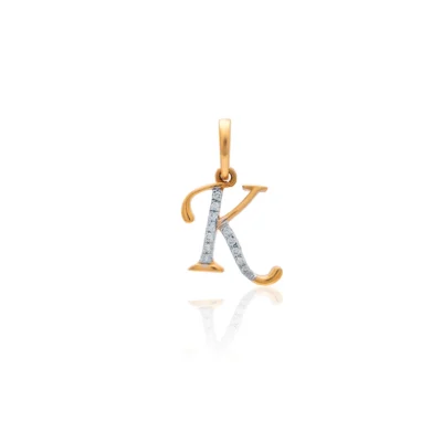 Yellow Gold K Word Pendant APT00618